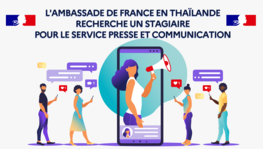 L'ambassade de France en Thaïlande recrute un stagiaire pour le service (...)